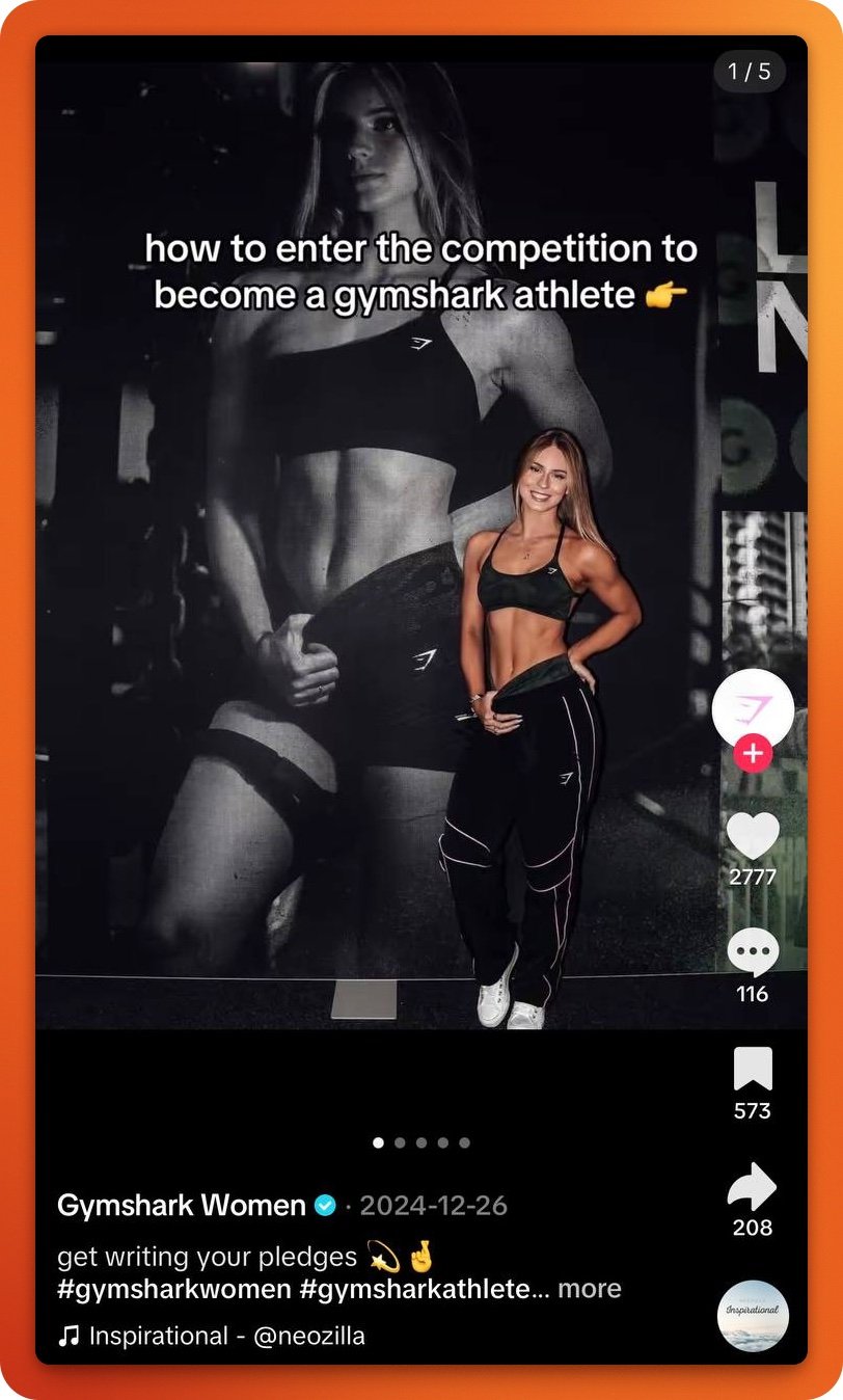gymshark athletes tiktok
