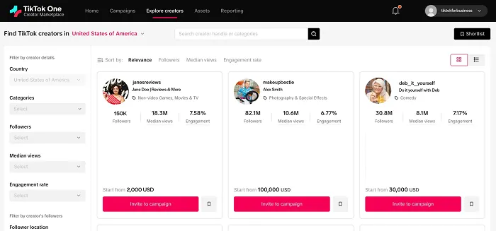 TikTok creator marketplace 