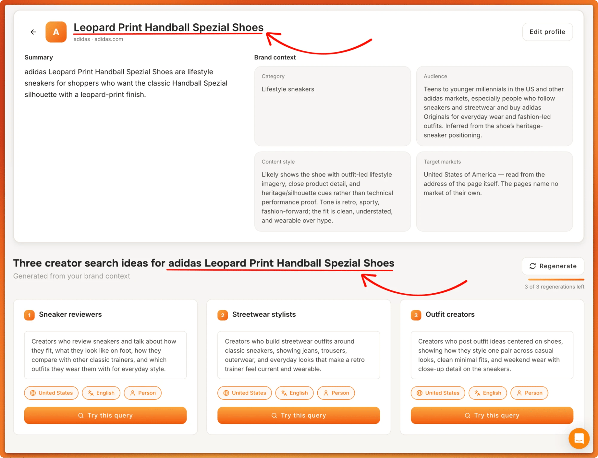 Tiger Finder analysis of the adidas Leopard Print Handball Spezial Shoes page: sneaker reviewer, streetwear and outfit ideas.