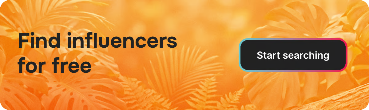Tiger Finder banner inviting brands to find TikTok influencers for free and start searching by engagement quality