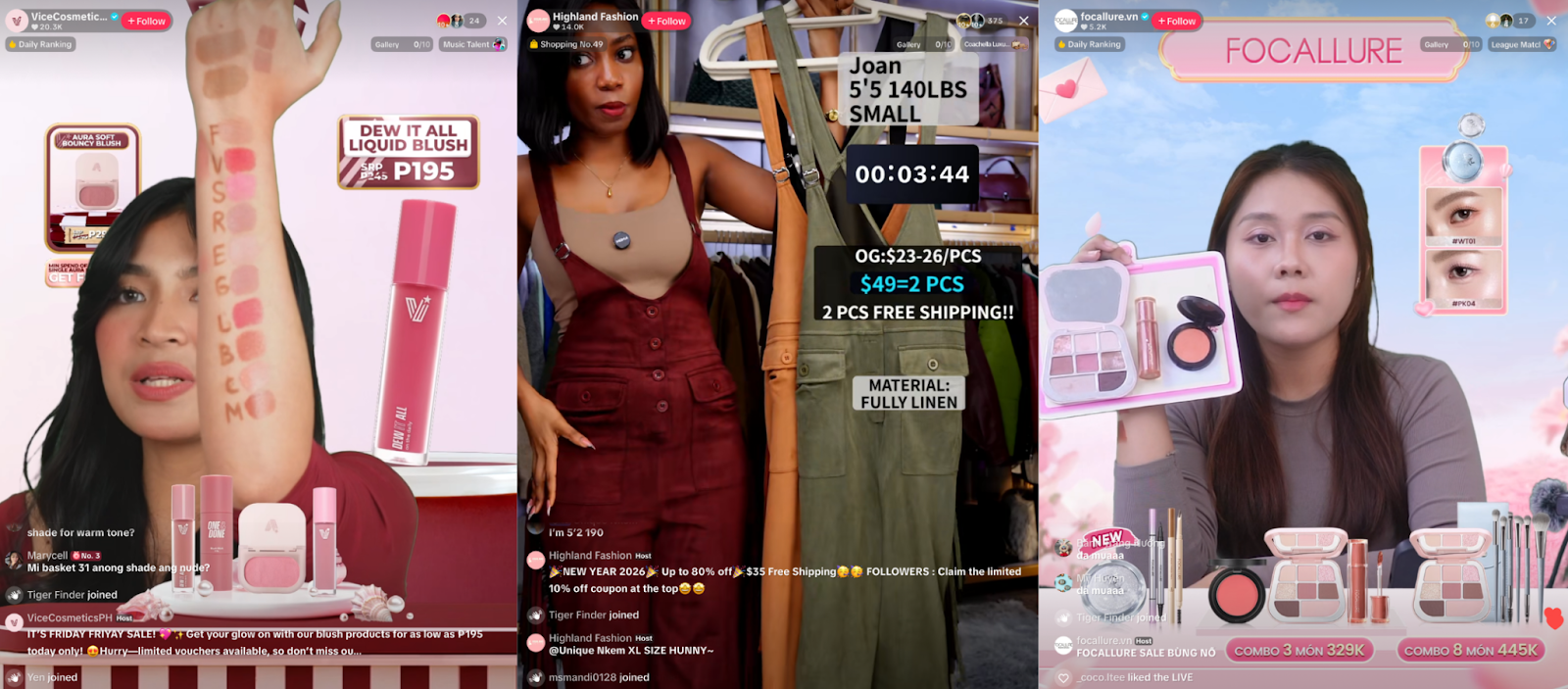 Life selling in TikTok 