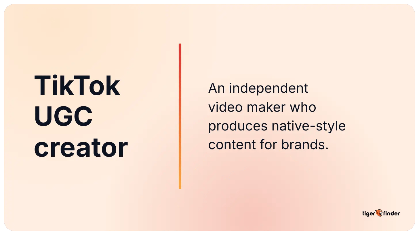 tiktok ugc creator definition
