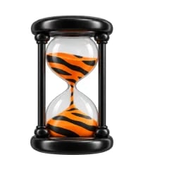 Tiger with an hourglass